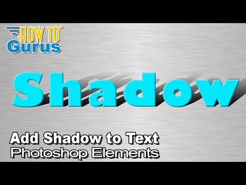You Can Do a Fast and Easy Add Shadow to Text with Photoshop Elements