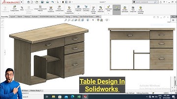 Solidworks Tutorials | How to Design Table in Solidworks | #solidworks #autocad