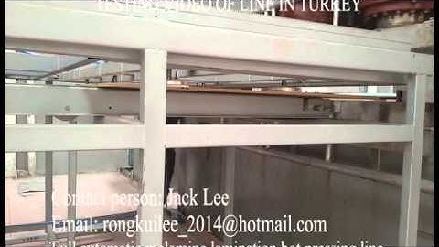 Full automatic short cycle melamine lamination hot press machine/line