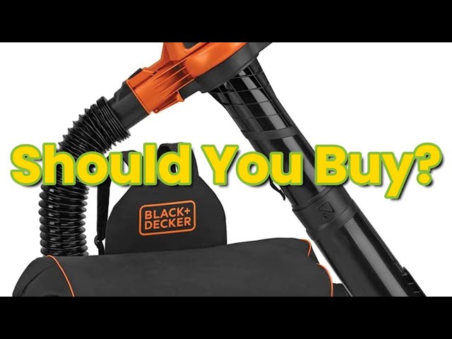  BLACK+DECKER 3-in-1 Electric Leaf Blower, Leaf Vacuum, Mulcher  (BEBL7000) &  Basics 50-Foot 3-Prong Vinyl Indoor/Outdoor Extension  Cord - 13 Amps, 1625 Watts, 125 VAC, Orange : Patio, Lawn & Garden