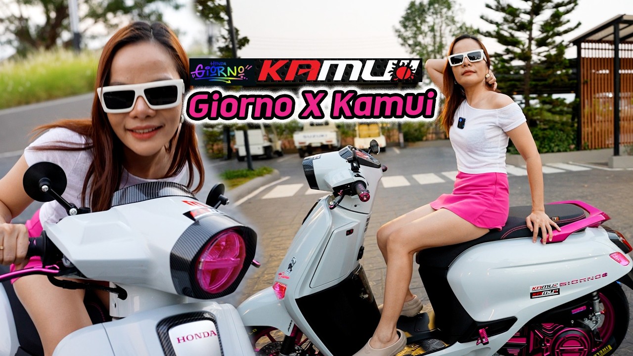 รีวิว Giornoชมพู-ดำ ใส่ของแต่ง Kamui ทั้งคันหมดกี่บาท