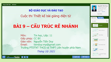 Bài thi Thiết kế bài giảng eLearning | Bài 9 - Cấu trúc rẽ nhánh | VniTeach Channel