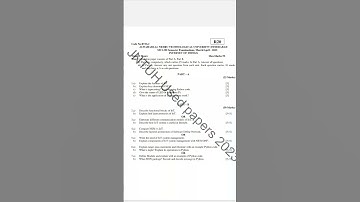 Sem-III Internet of things MCA #previousyearquestions #exam #jntuhyderabad #r22#r20 #r19