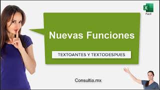 Función TEXTOANTES y TEXTODESPUES en Excel