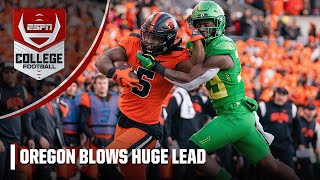 Oregon blows huge lead vs. Oregon State 😳 | ESPN College Football