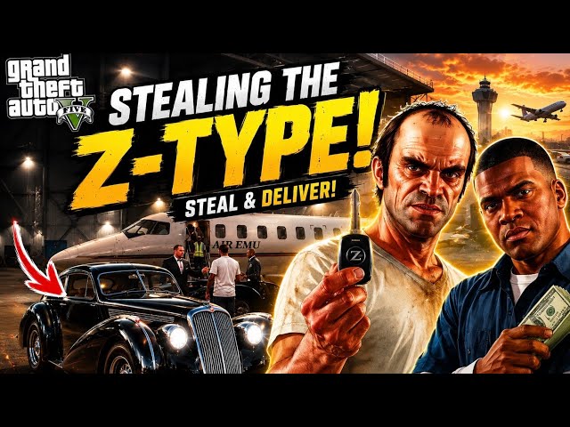 Stealing the Legendary Z-Type Car in GTA 5! | Stole a Million