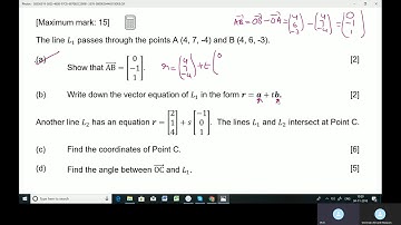 Vectors IB SL Maths