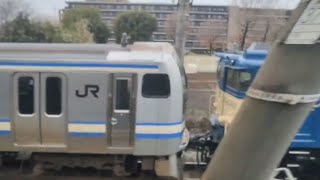 EF64ー1032号機E217系Y-14編成NN入場(廃車)9441レ車内から抜かす　2024.3.6