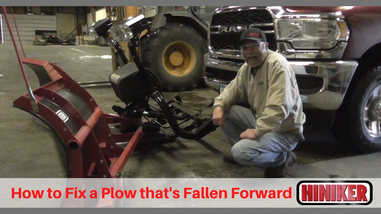 Hiniker Snowplow Falls Forward without Kickstand How to Use Hiniker