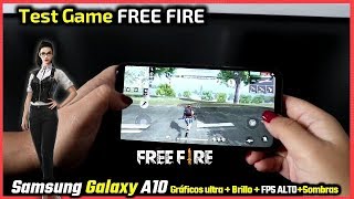 Free Fire vs Samsung Galaxy A10 | Gráficos ultra + Brillo + FPS ALTO y Sombras