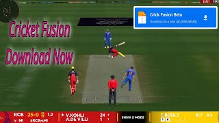 Cricket Fusion Beta Version Download Now ☑️ || New Cricket Game😱 screenshot 2