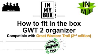 GWT V2 organizer for board game Great Western Trail (Second Edition)