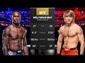 Israel Adesanya vs Paddy Pimblett Full Fight - UFC Fight Of The Night