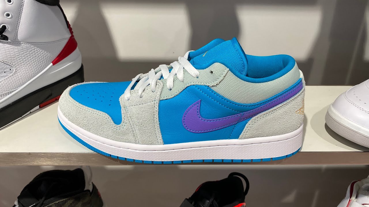 Air Jordan 1 Low SE “Aquatone” - Style Code: DX4334-300 - YouTube