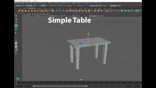 Famous Simple Table modeling tutorial in Maya Profile