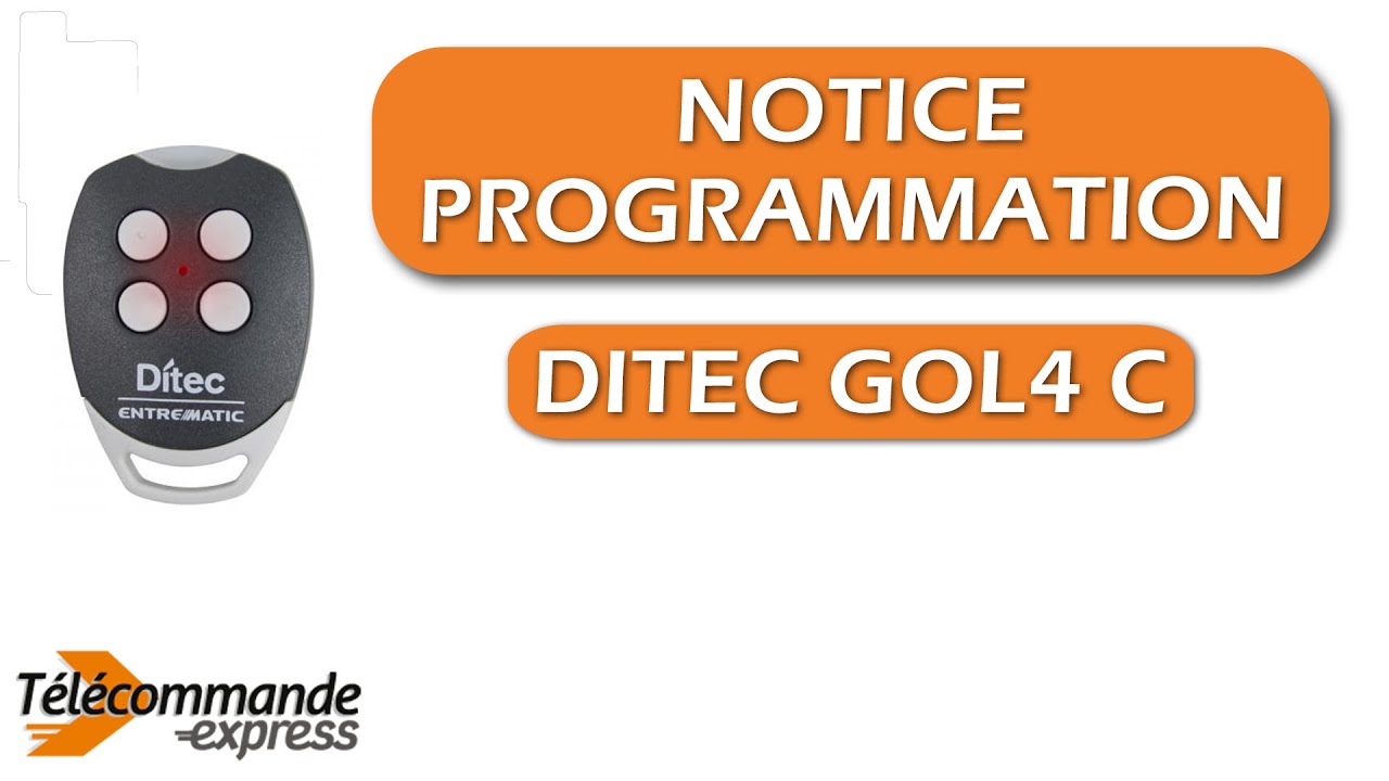 Ditec GOL4 Cloner Ditec BIXLP2  BIXLS2 compatible télécommande Ditec BIXLG4