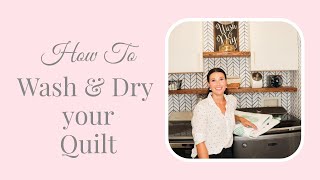 How to Wash a Quilt in the Washer & Dryer Without Color Bleeding | The Easiest Way to Wash a Quilt