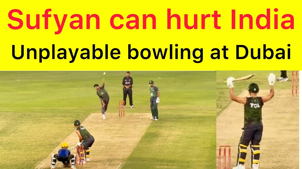 Sufyan Muqeem unplayable maiden over to Khushdil shah | High quality spin bowling in Dubai 
