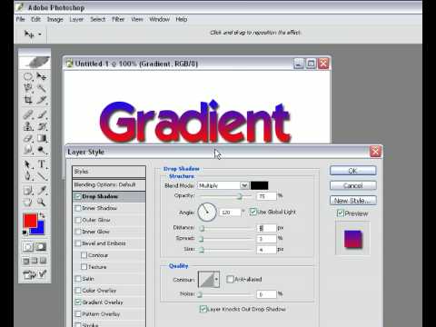 Gradient Text Photoshop Tutorial - YouTube