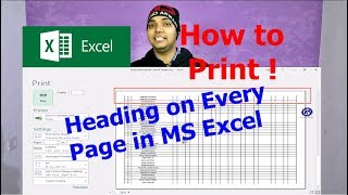 How To Print Heading On Every Page In Excel How To Print Selected Area In Excel