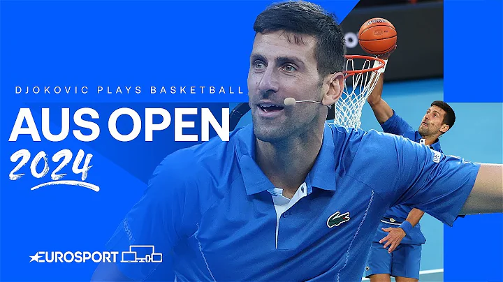 Novak Djokovic attempts a SLAM DUNK 🏀 & smashes Steve Smith for SIX! 🏏 | Australian Open 2024