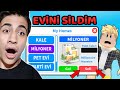 TAKİPÇİMİN EVİNİ SİLDİM ŞAKASI !! Pet ve Robux Ödüllü !! ( Roblox Adopt Me )