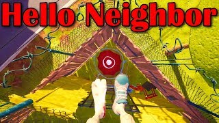 Hello Neighbor На батут с большой высоты