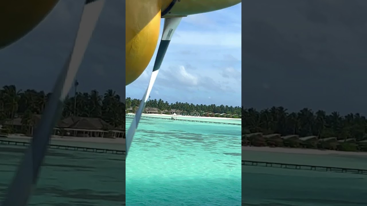 My First Seaplane Experience in Maldives | Scary Water Landing | Travel Couple 
