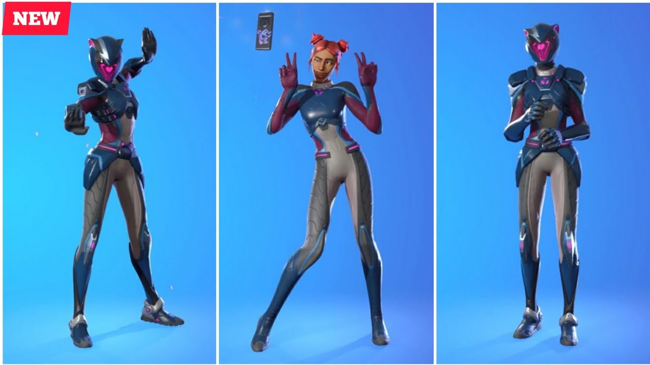 Fortnite NEW Mecha Strike Defender Skin Showcase С серией иконок Танцы и эмоции