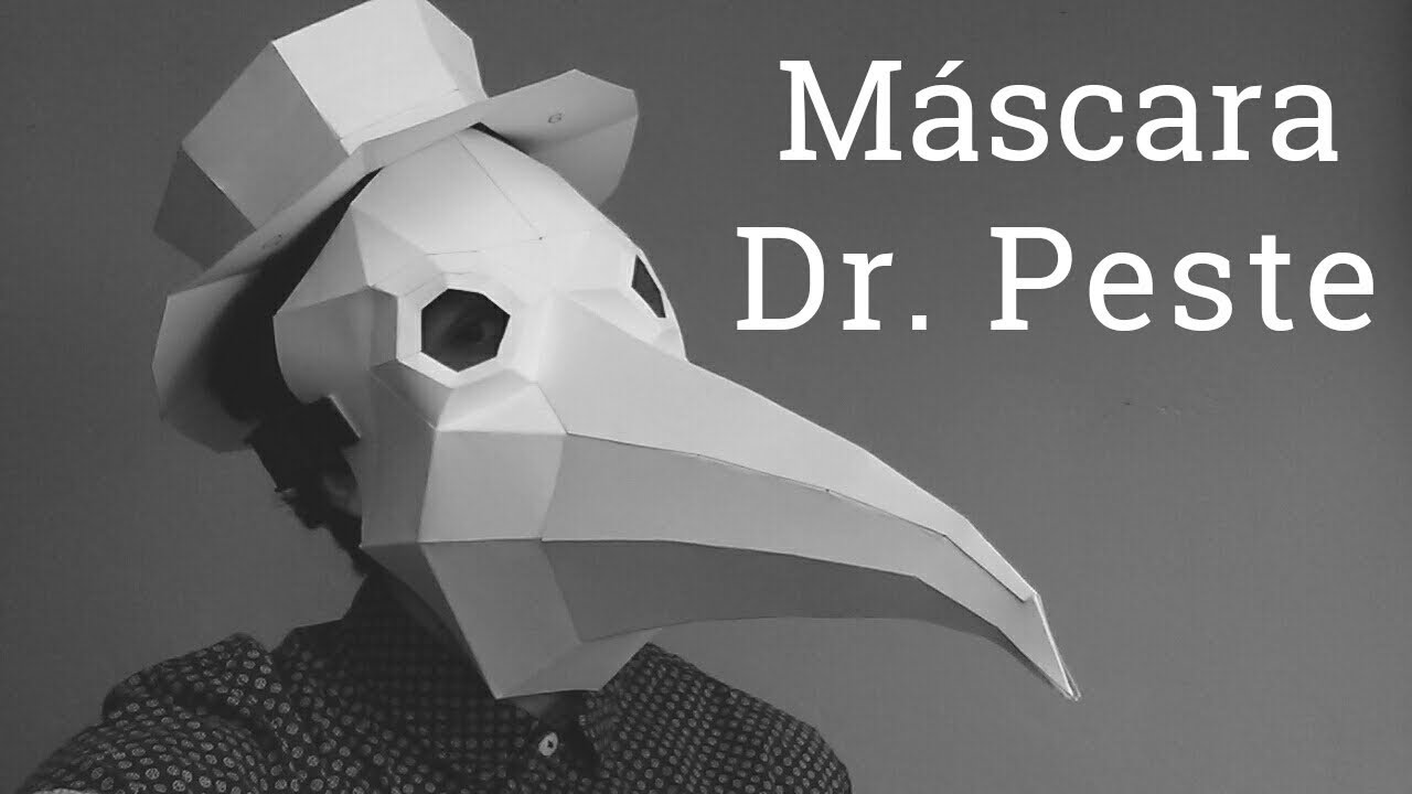 Máscara Dr. de la Peste Negra con Alambre y Papel / Tutorial / DIY / ¿Cómo  se Hace? 