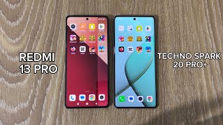 TECHNO SPARK 20 PRO+🔥 vs REDMI NOTE 13 PRO🥶 - SPEED,GAMING AND RAM MANAGEMENT TEST!!