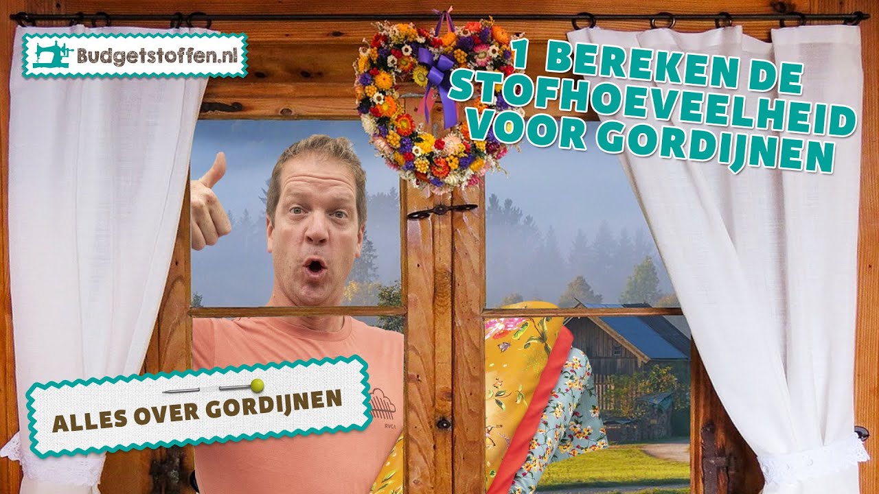 Balling Subjectief Luchtvaart Zo bereken je de stofhoeveelheid voor gordijnen | Zelf gordijnen maken|  Budgetstoffen - YouTube