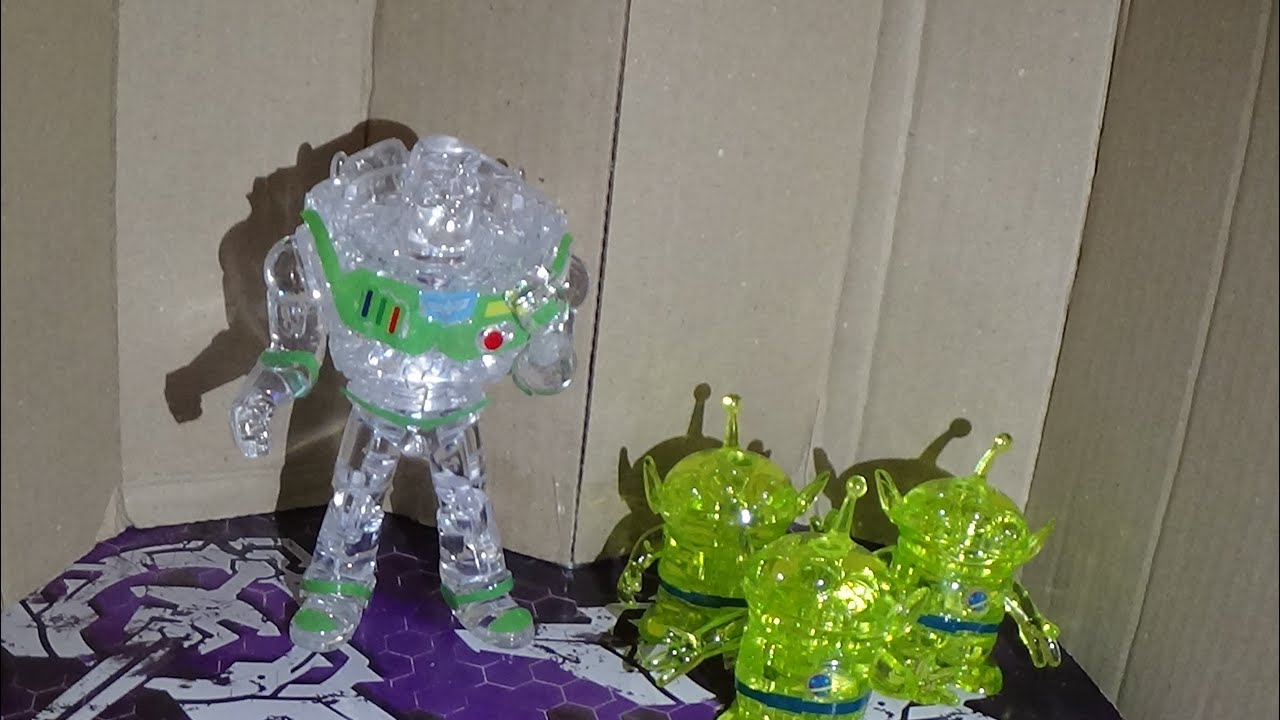 3D Crystal Puzzle Buzz Lightyear and 3 Aliens - YouTube