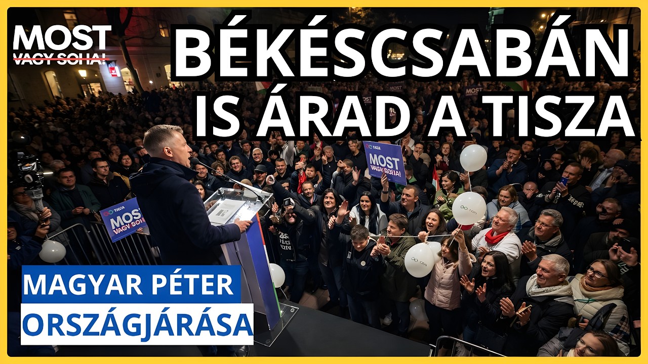Magyar Péter országjárása - BÉKÉSCSABA - TISZA  #tiszapárt #magyarpeter