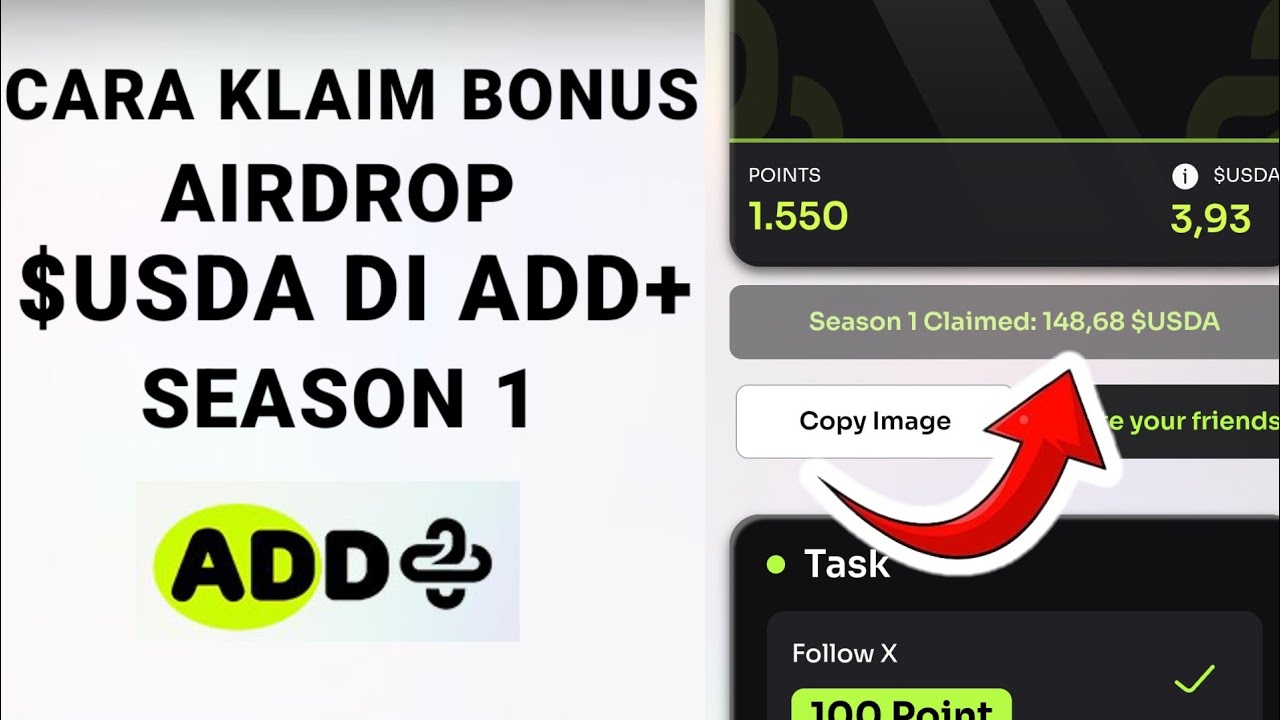 TUTORIAL KLAIM $USDA DI AIRDROP ADD+ || AIRDROP POTENSIAL - YouTube