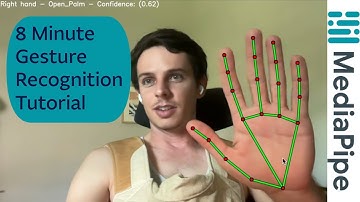 8 Minute Python Mediapipe hand gesture recognition tutorial with OpenCV