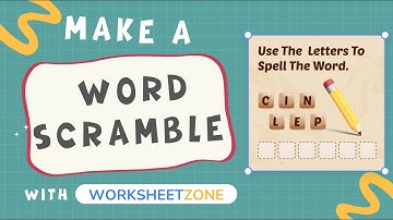 How to Make a Word Scramble Puzzle Fast & Easy