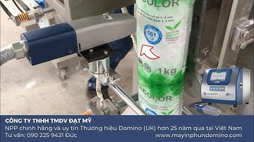 Máy in phun date hạn sử dụng lắp trên máy đóng gói | Máy in Domino chính hãng 100% | LH: 0902250421