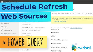 How to refresh web sources in Power BI service
