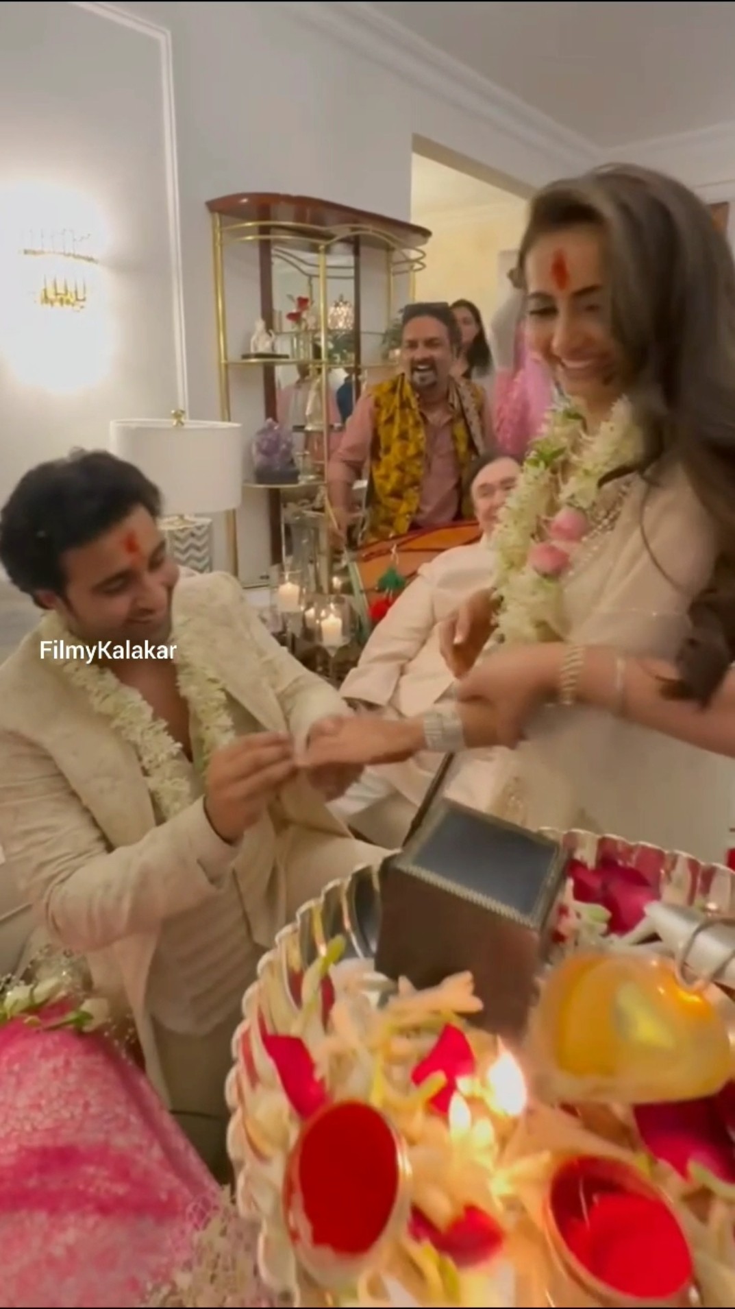 Cherished memory from #aadarjain #alekhaadvani 's Roka ceremony ? #filmykalakar