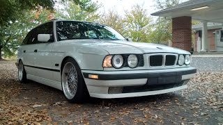 1995 525i m50 open headers start up