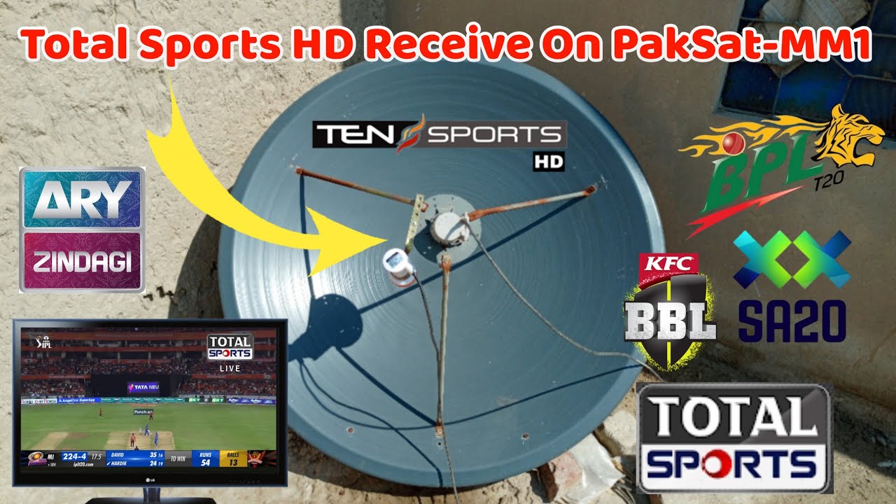 Total Sports Receive On PakSat-MM1 || PakSat-MM1 New Update