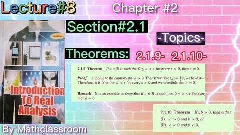 chapter#2 Section#2.1 Theorem#2.1-9 Remarks and Theorem2.10 by Máthçlàssroom