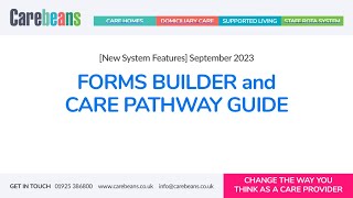 [NEW SYSTEM FEATURES] Carebeans September 2023