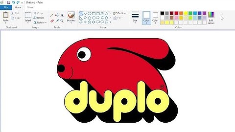 Hoe teken je een klassiek Lego Duplo-logo met MS Paint | Hoe teken je op je computer