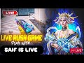 Live streaming  SAIF GAMING AAJ HOGA TAGDA RANK PUSH CLASSIC HACKER IS BACK BGMI LIVE SUBSCRIBE KRO