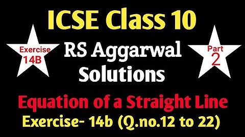 Solutions | RS Aggarwal | Ex- 14B | Part- 2 | Class 10 ICSE | Mathematics