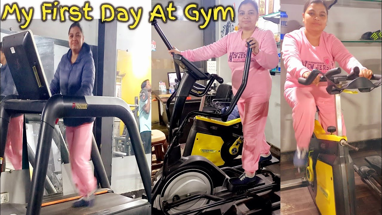 My First Day At Gym Unisex Gym Kanpur Weightloss Workouts Cardio