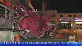 Powerful Winds Whip Through SoCal, Toppling Trees, Street Signs