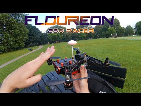 Floureon 250 Racer - PIDs, camera tilt, large lipo test and flying with the monitor (Gearbest)